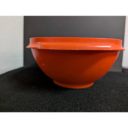 Vintage Tupperware Orange Servalier Square Mixing Bowl NO LID