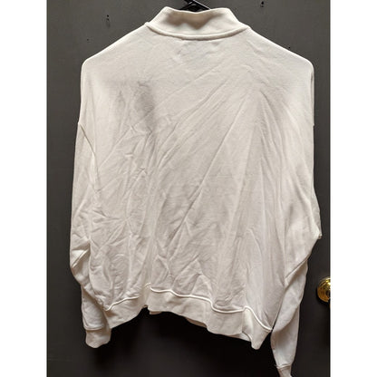Nike Women's White Varsity 1/4 Zip Pullover Top (CZ8322-100) Sizes Medium NEW