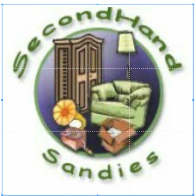 Secondhand Sandies: Glass Round coffee table black metal frame