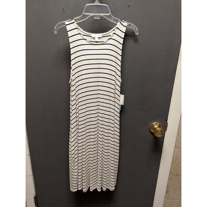 Abound Size XS Navy White Stripe Dress Sleeveless Casual NEW summer spring