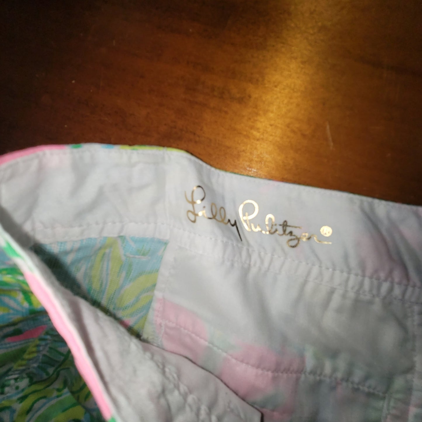 Lilly Pulitzer Callahan Shorts Size 16 Coconut Jungle Excellent Preowned