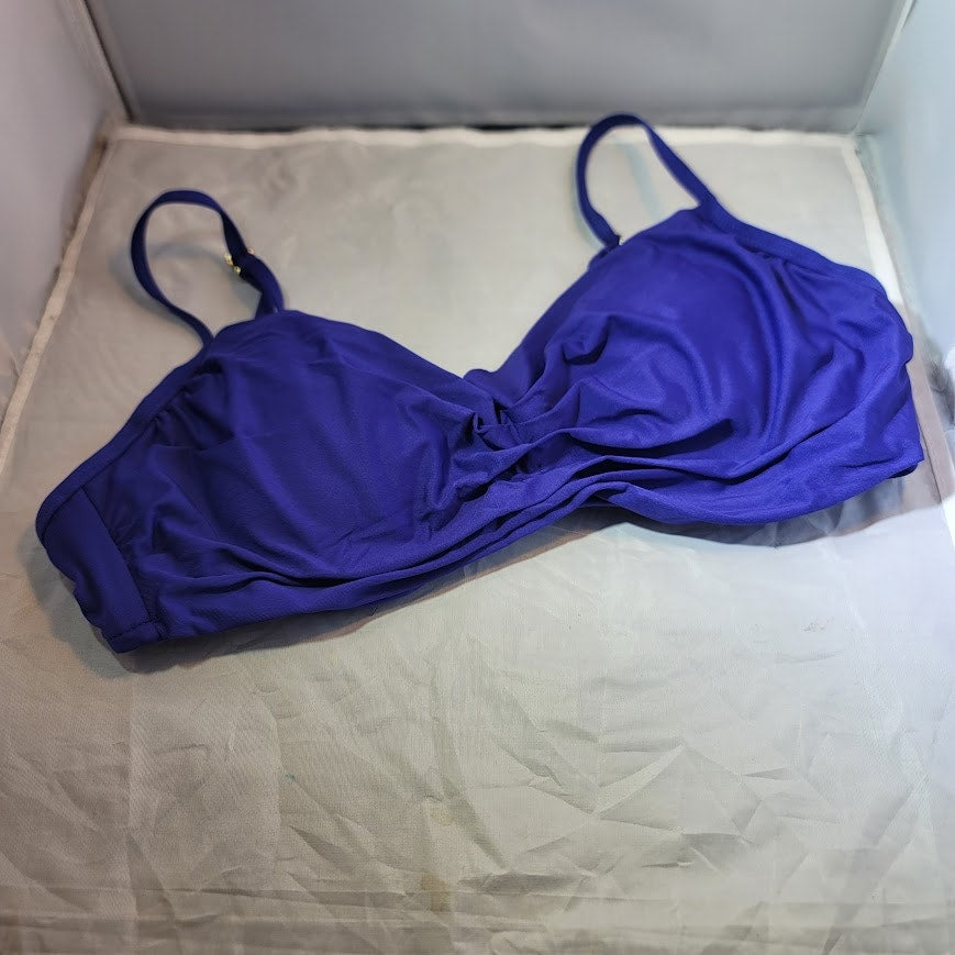 Badgley Mischka royal Blue Swimsuit Swim top size 10