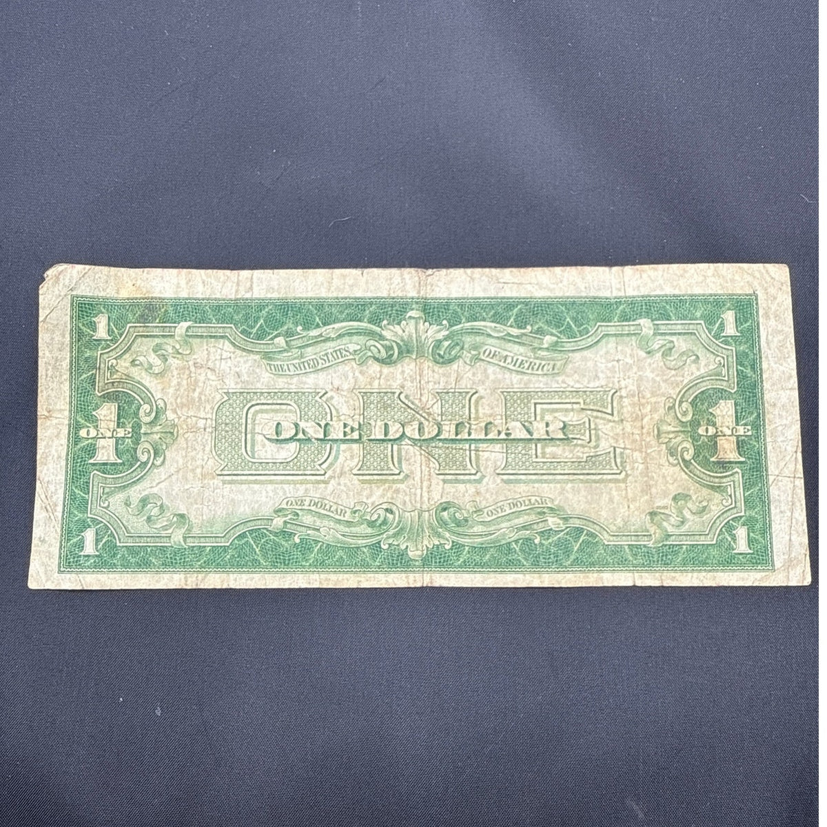 Paper Currency Bank Note Money $1 1934 blue Seal silver Certificate FUNNYBACK