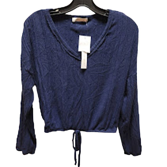 White Willow NEW Size XS sweater long sleeve drawstring waist ribbed V-Neck