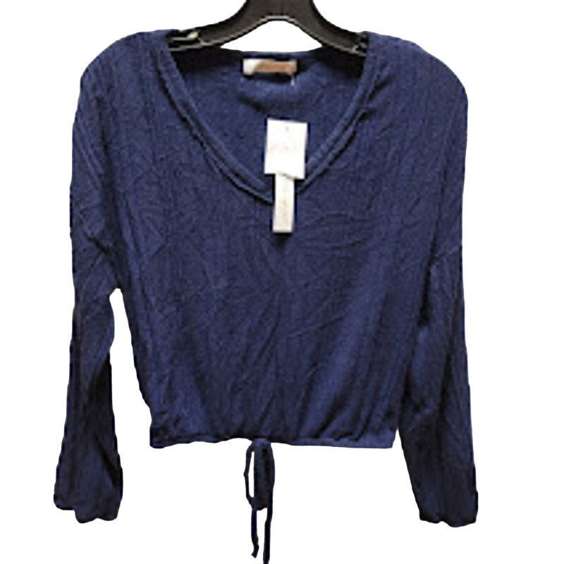 White Willow NEW Size XS sweater long sleeve drawstring waist ribbed V-Neck