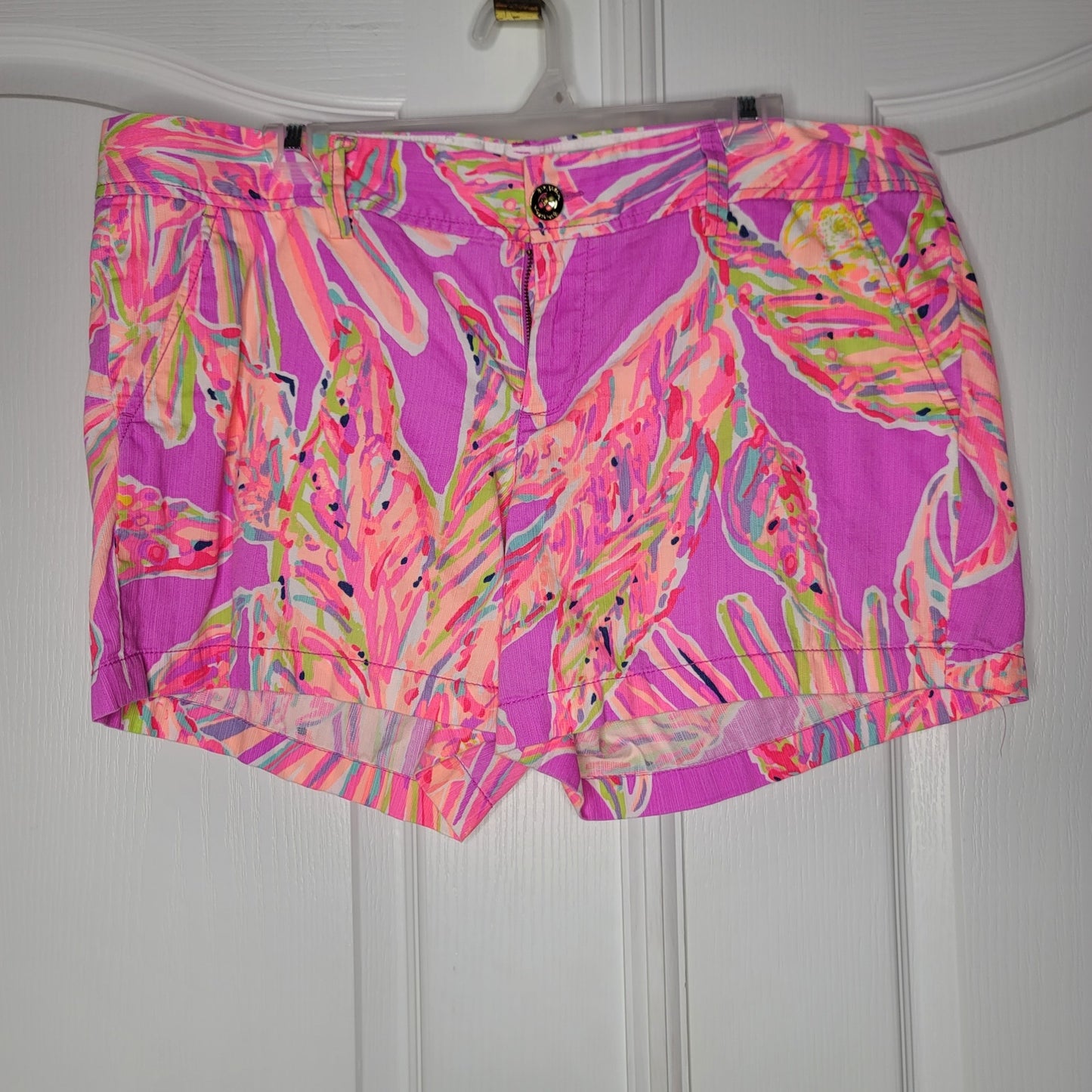 Lilly Pulitzer Short Callahan womens Size 16 Sunseekers Amethyst