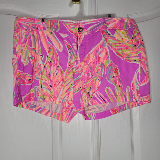 Lilly Pulitzer Short Callahan womens Size 16 Sunseekers Amethyst