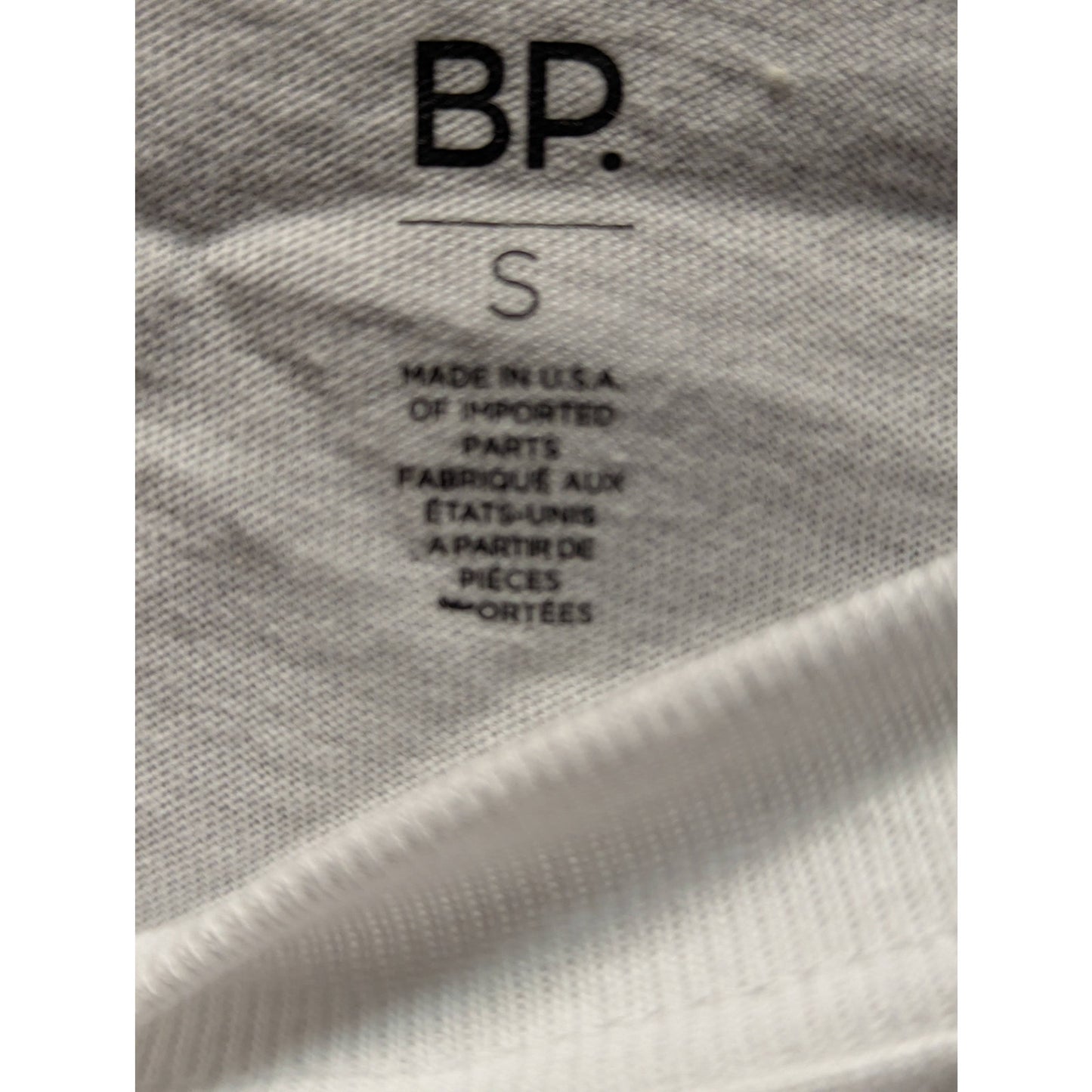 BP. Gray & Blue "Be Heard Vote" Graphic Print Short Sleeve T-Shirt Small NWT