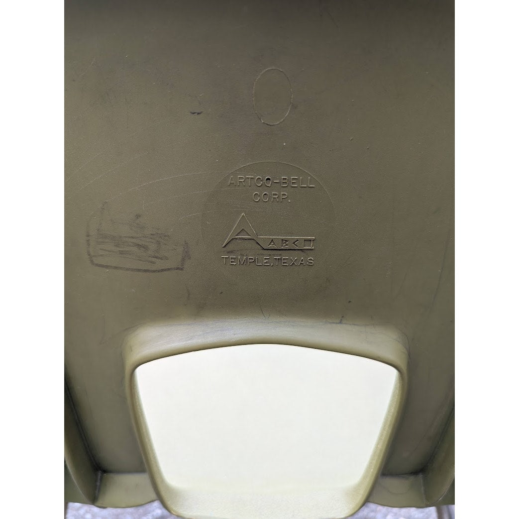 Secondhand Sandies: Artcobell avocado green Vintage kids chair school 4 available PRICED individuallyD