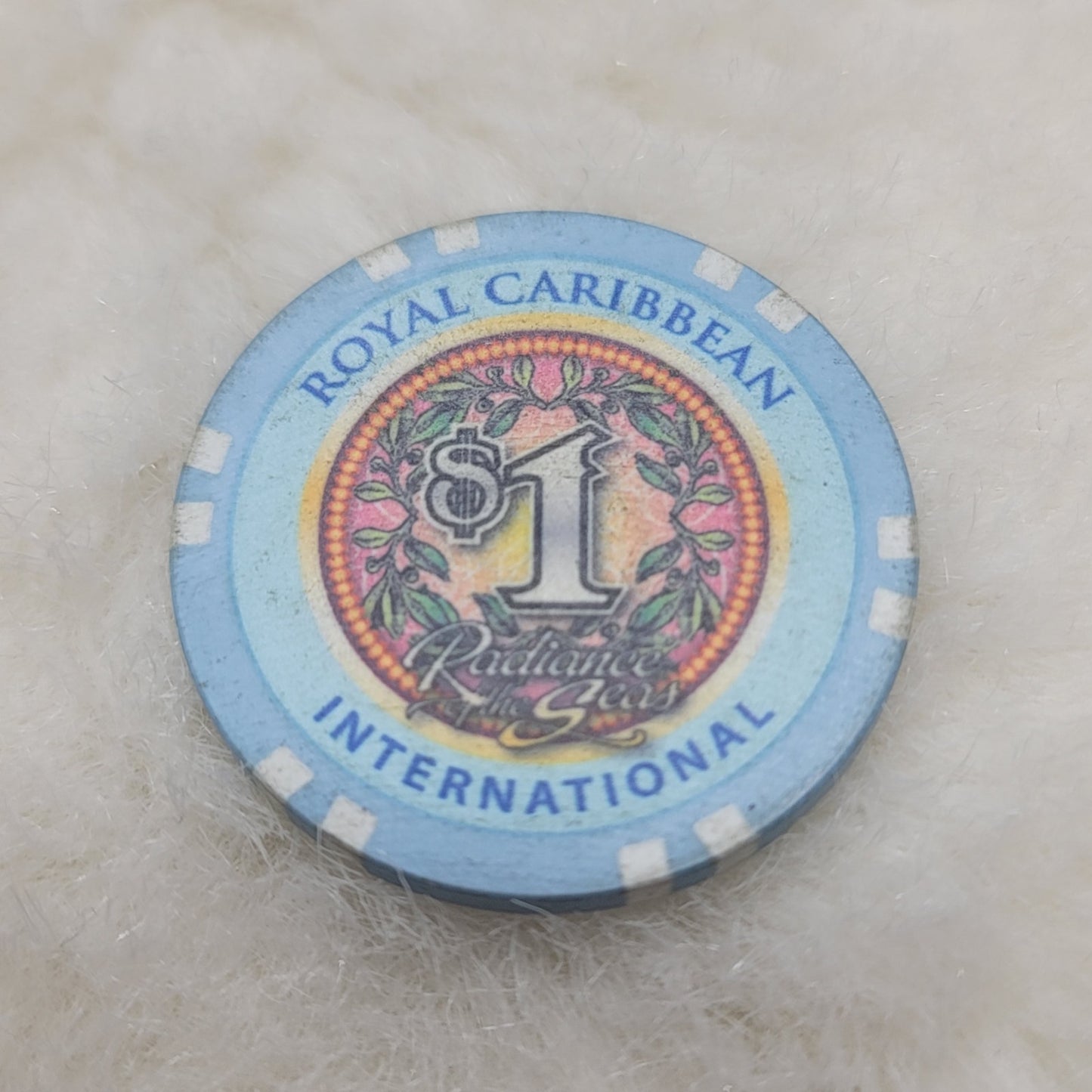 RADIANCE of the Seas Royal Caribbean International $1 Casino Chip GOING AWAY