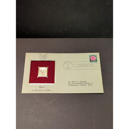 Golden Replicas of United States Stamps Collectible 22kt Gold 1988 LOVE