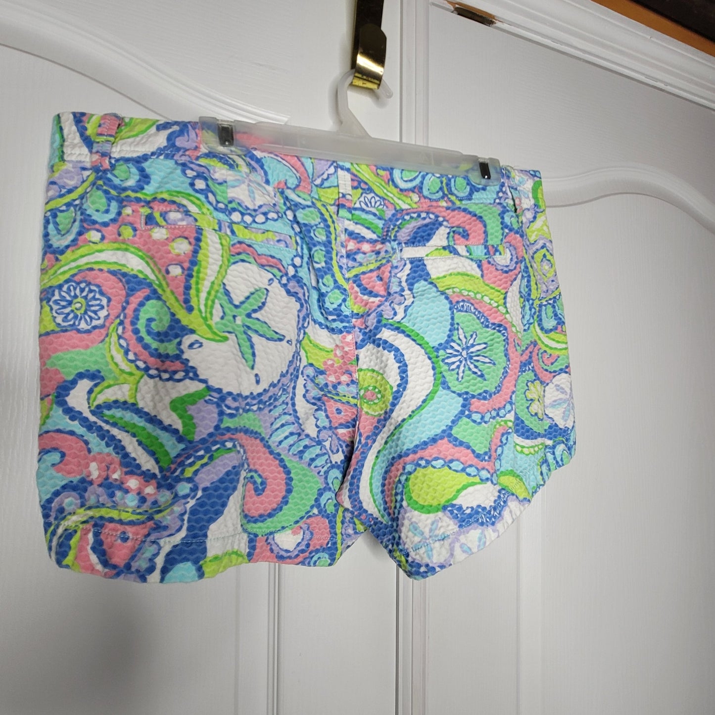 Lilly Pulitzer Short Callahan womens Size 16 dobby CONCH REPUBLIC