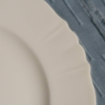 MacBeth-Evans Depression Glass Salad Plate 4 Cream Fine Porcelain Scalloped edge