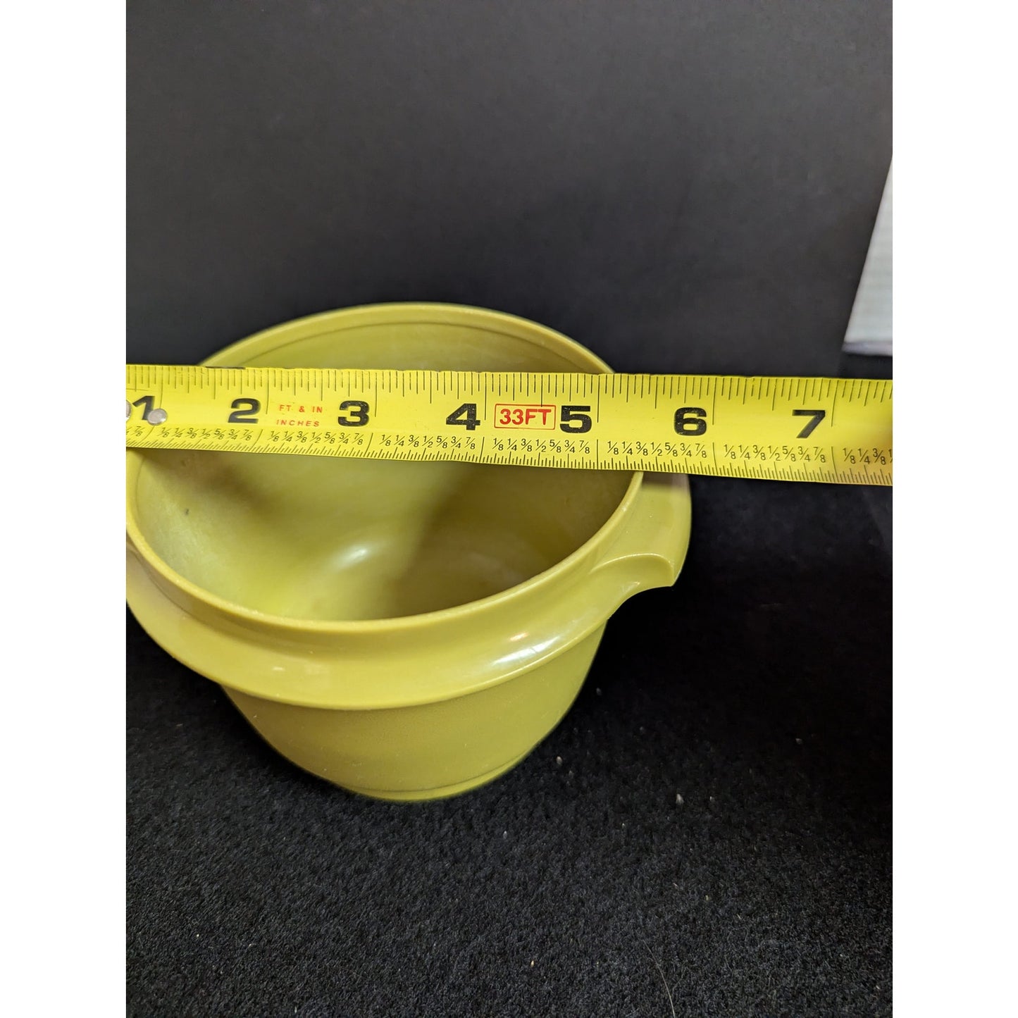 Vintage Tupperware Sunshine Green Servalier Mixing Bowl