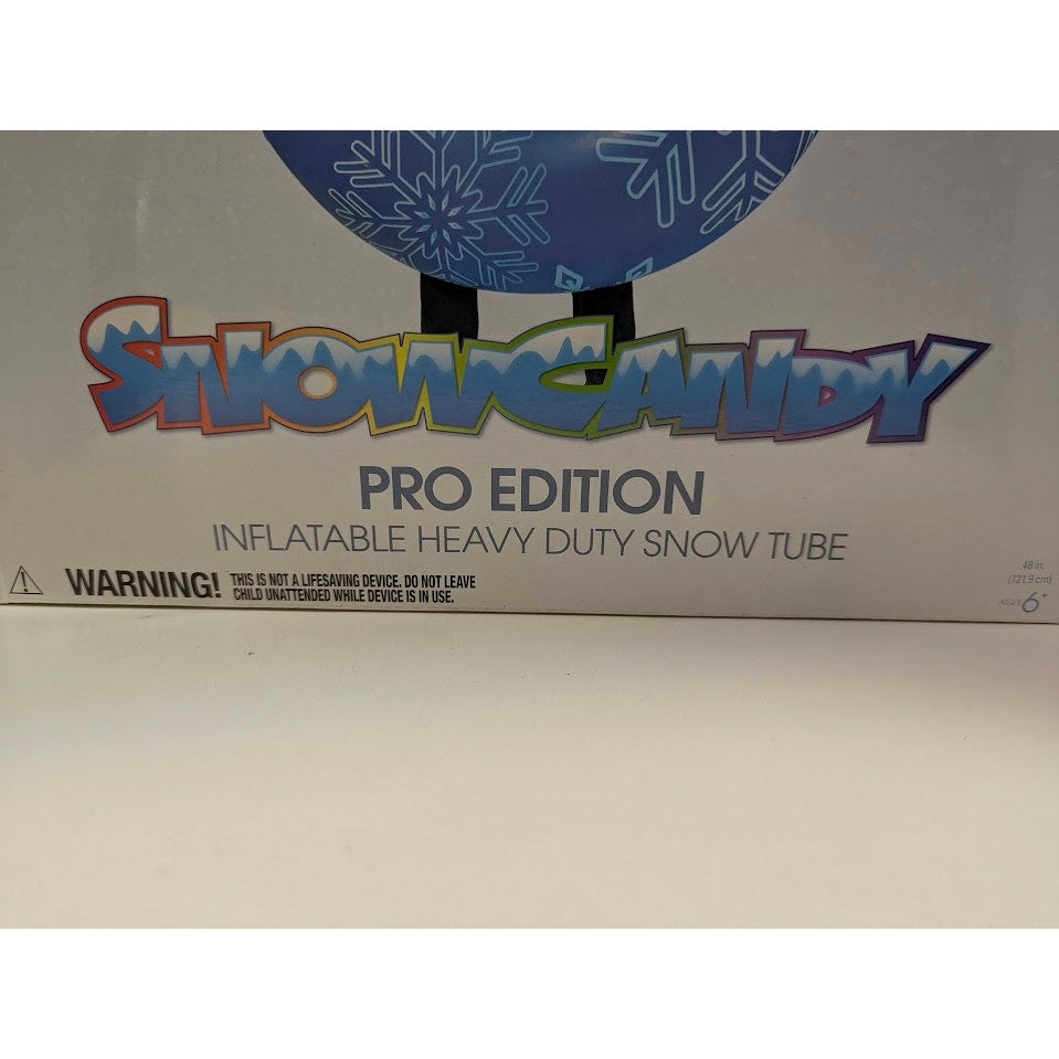 NEW SnowCandy 48" Heavy Duty Pro Series Deluxe Snow Tube Blue PVC