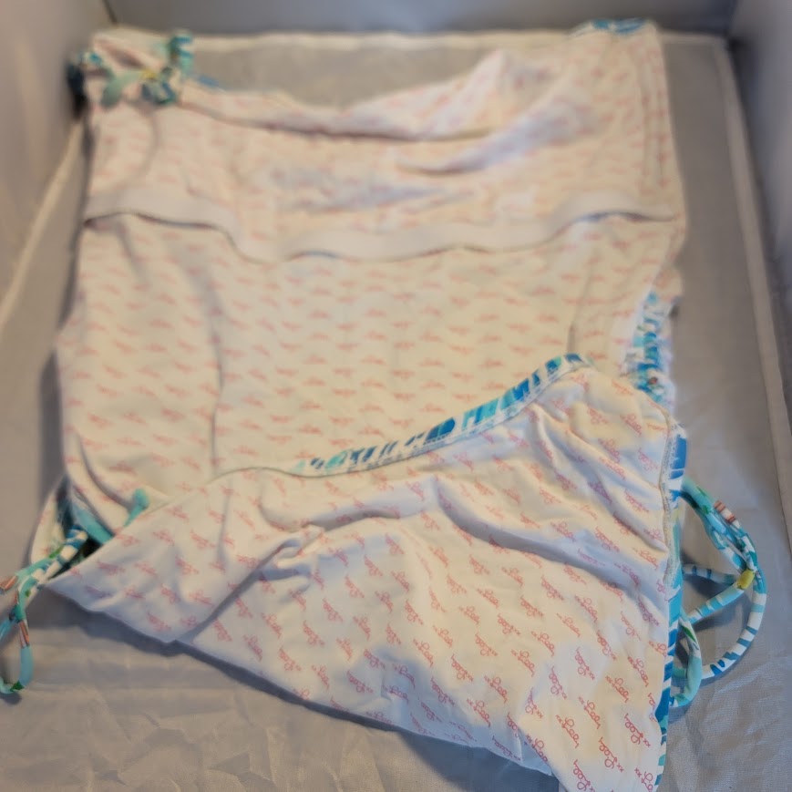 HTF Lilly Pulitzer HIGH TIDE one piece Rita swimsuit Size XL side Ruching NICE