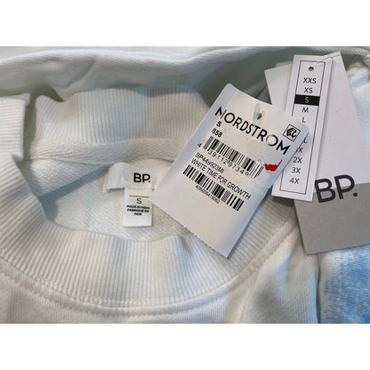BP Time For Growth Graphic Print Organic Cotton Sweatshirt Sz Small VOTE BLUE