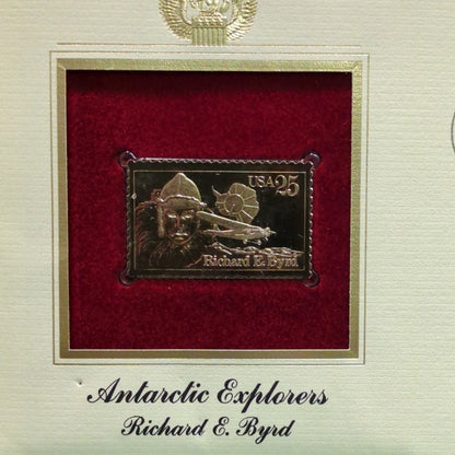 Golden Replicas of United States Stamps Collectible 22kt Gold 1988 ANTARCTIC