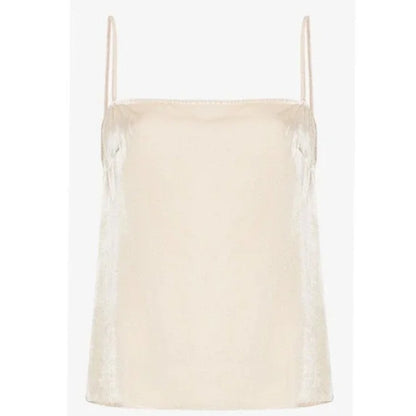 Reformation Cream New Ross Velvet Camisole Ivory Small Tank Top/Camisole cream