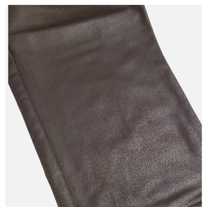 NEW NYDJ Espresso Brown Coated Faux Leather Stretchy Pants Leggings SMALL TRAVEL