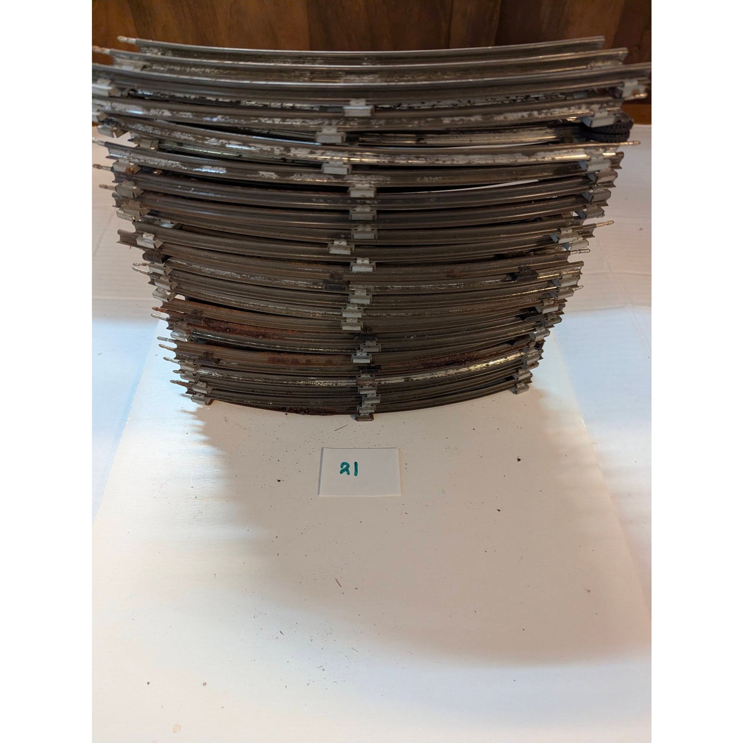 Lionel Vintage O Gauge Model Train Track Sections Lot 21 Pcs Curved CTC Lockons