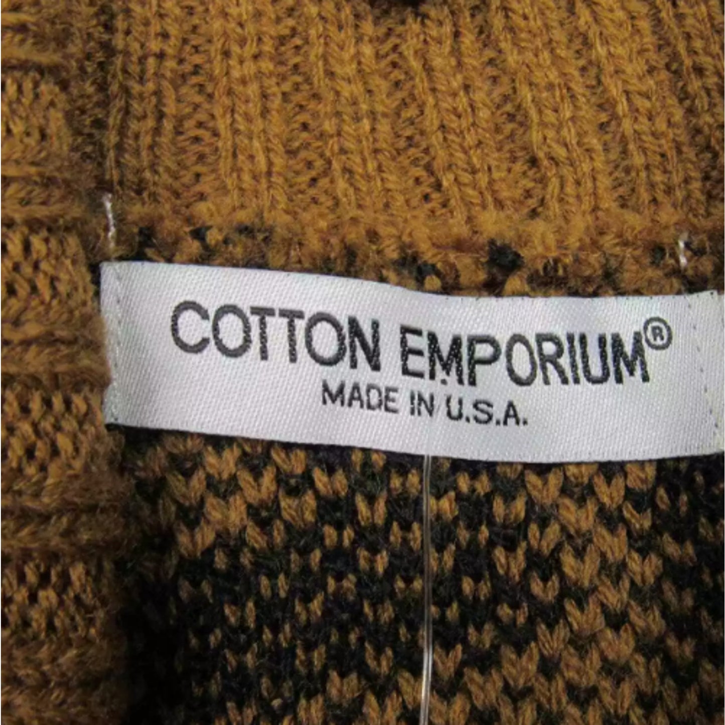 Cotton Emporium Leopard Women's Turtleneck Sweater in Brown SMALL NEW COZY