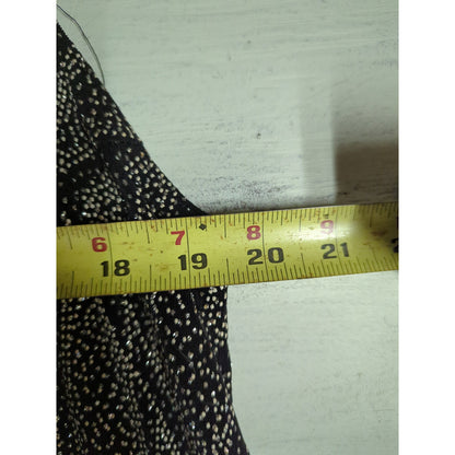 Vintage Onyx Nite Glitter Top Cardigan Set 90s Whimsigoth Metallic Black 2X