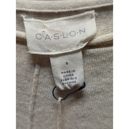 Caslon Beige Oatmeal Light Heather Shirttail Tunic Pullover Sweater SMALL long
