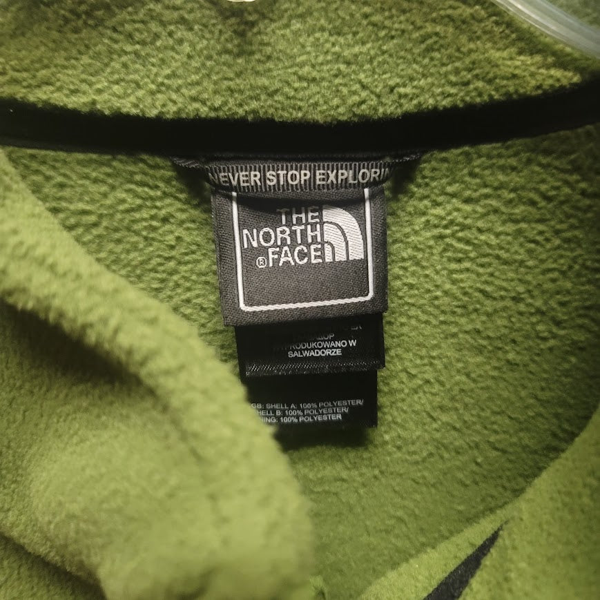 The North Face Green Long Sleeve Size XL Full Zip long Sleeve Fleece