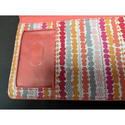 Vera Bradley Slim Travel Organizer Beautiful Sold Out Pattern Confetti Stripe