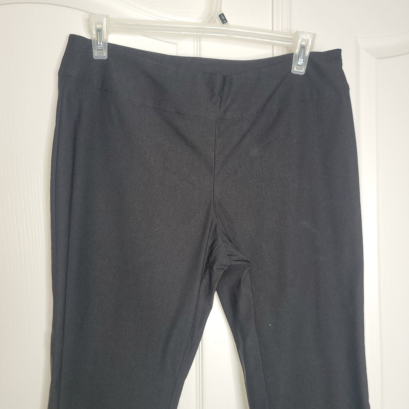 NIC & ZOE new 14p Wonderstretch Slim Straight Pants black pull on ankle leg NEW