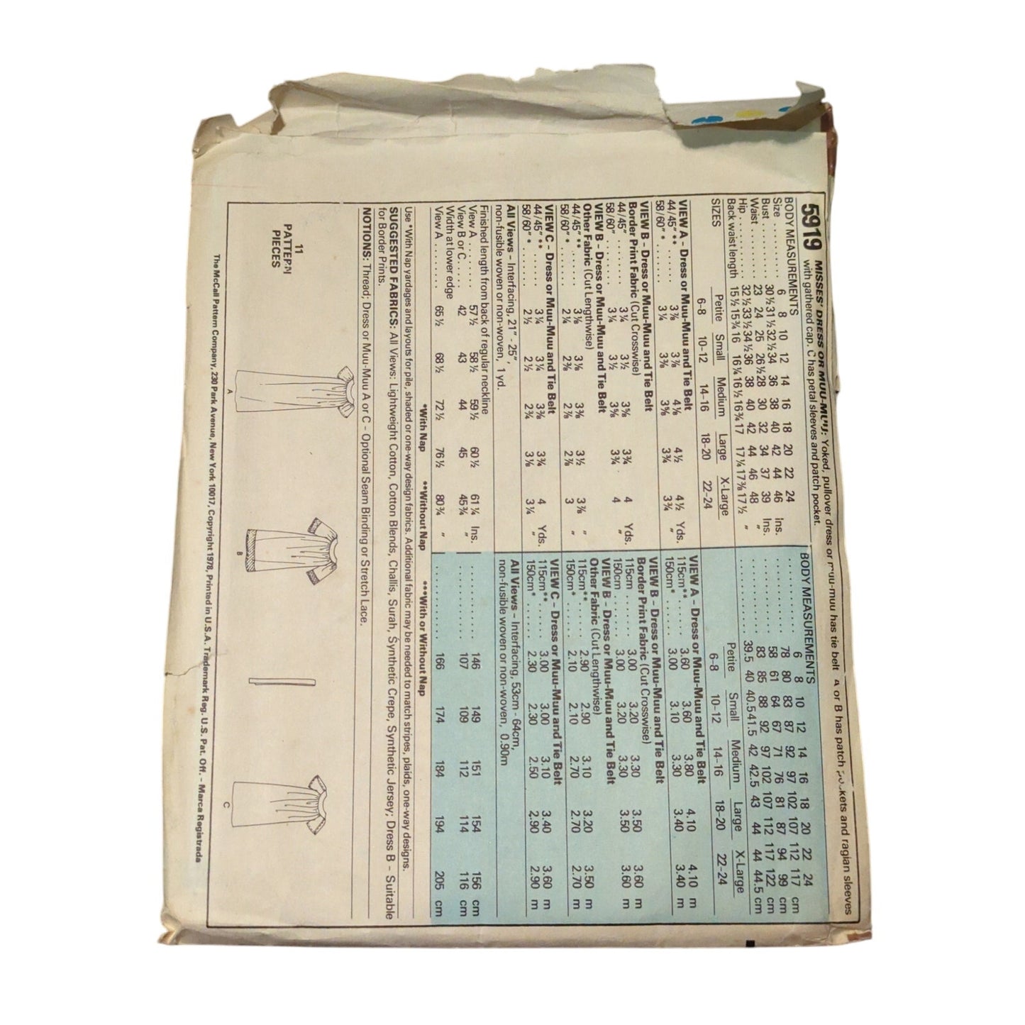 Vintage Sewing pattern