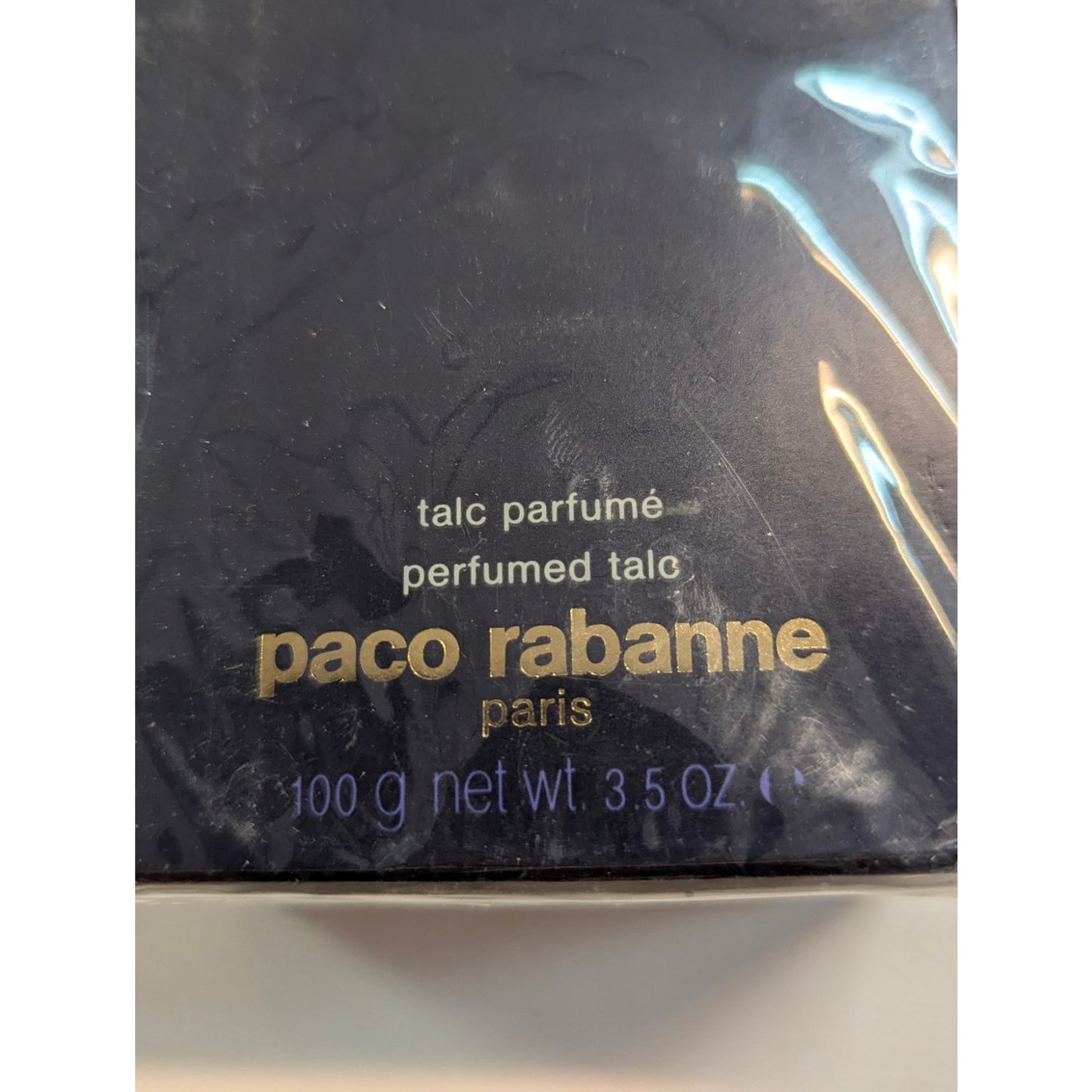 Vintage 1985 La Nuit de Paco Rabanne Perfumed Bath Talc 3.5 oz NIB Sealed