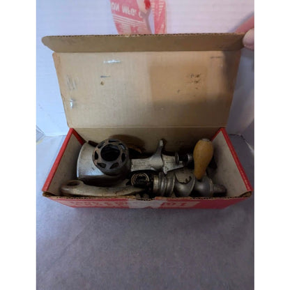 Vintage Universal Food and Meat Chopper No. 1 Original Box Countertop Grinder