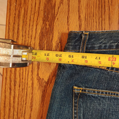 Ivy Brown Blue Jeans Men Straight Leg Denim Pants Classic Western Workwear 40x32