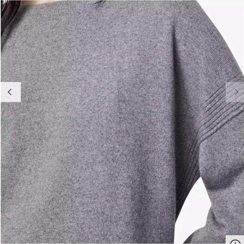 AllSaints Tara Jumper CrewNeck Pullover Sweater Fawn Gray Cashmere Merino Medium