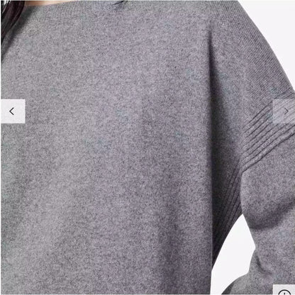 AllSaints Tara Jumper CrewNeck Pullover Sweater Fawn Gray Cashmere Merino Medium