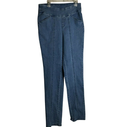 D & Co. Classic Stretch Waist Jeans pull  jegging Acid Wash Jeans Size 2 Skinny