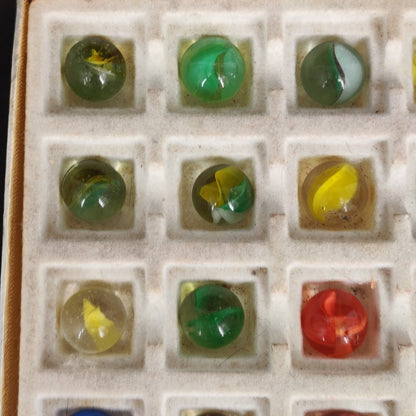 Vintage Glass Marbles Bulk Job Lot Collection 9/16" Player Size #L2 mixed 36