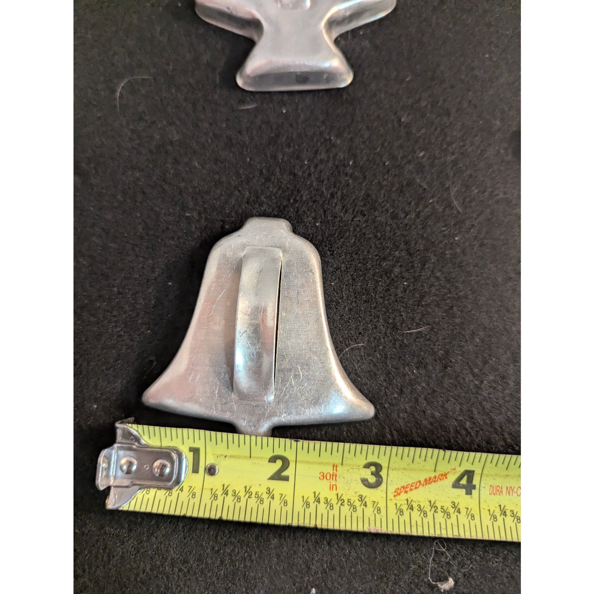 Vintage Metal Aluminum Christmas Cookie Cutters Handle Set of 5 Holiday