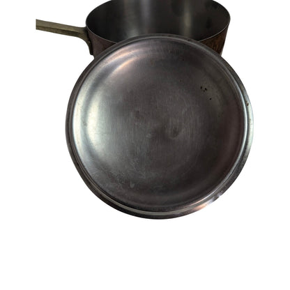 Vintage Paul Revere Limited Copper 2 Qt Saucepan Pot with Lid 6.5" Brass Handle