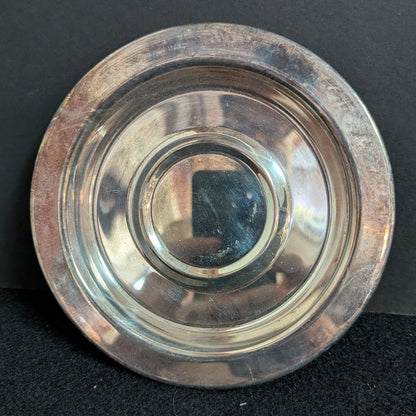 Vintage Oneida Ltd Silverplate Round Tray Small Plate Perfect for Candle