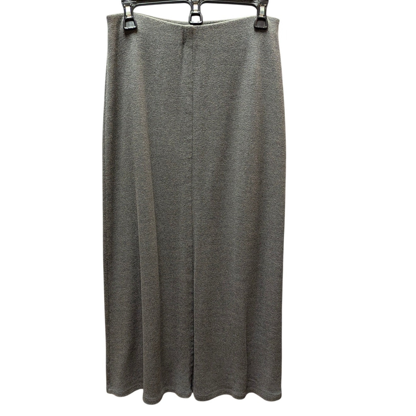Vintage Josephine Chaus Gray Cotton Midi Skirt Small Minimalist 90s Vintage Luxe