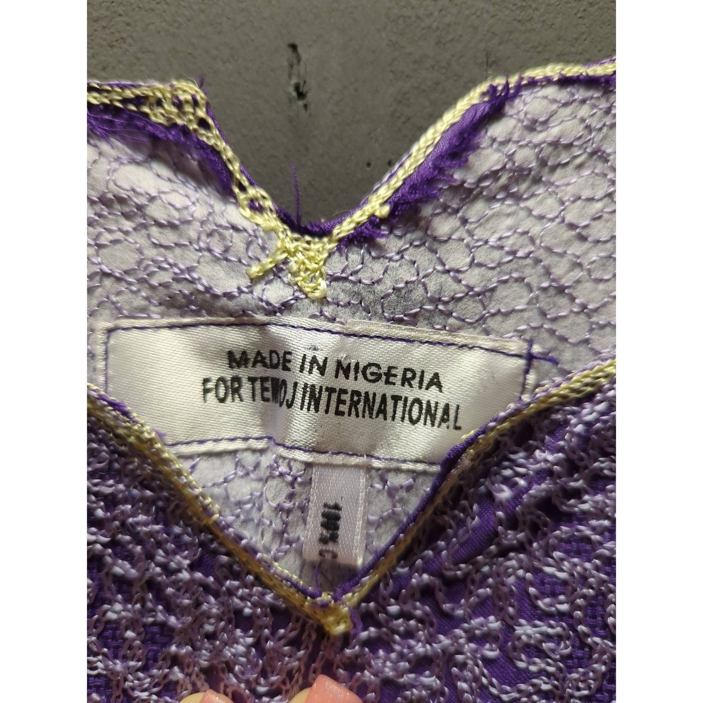 Vintage Purple Embroidered Two Piece Skirt Set Plus Size Extra Large