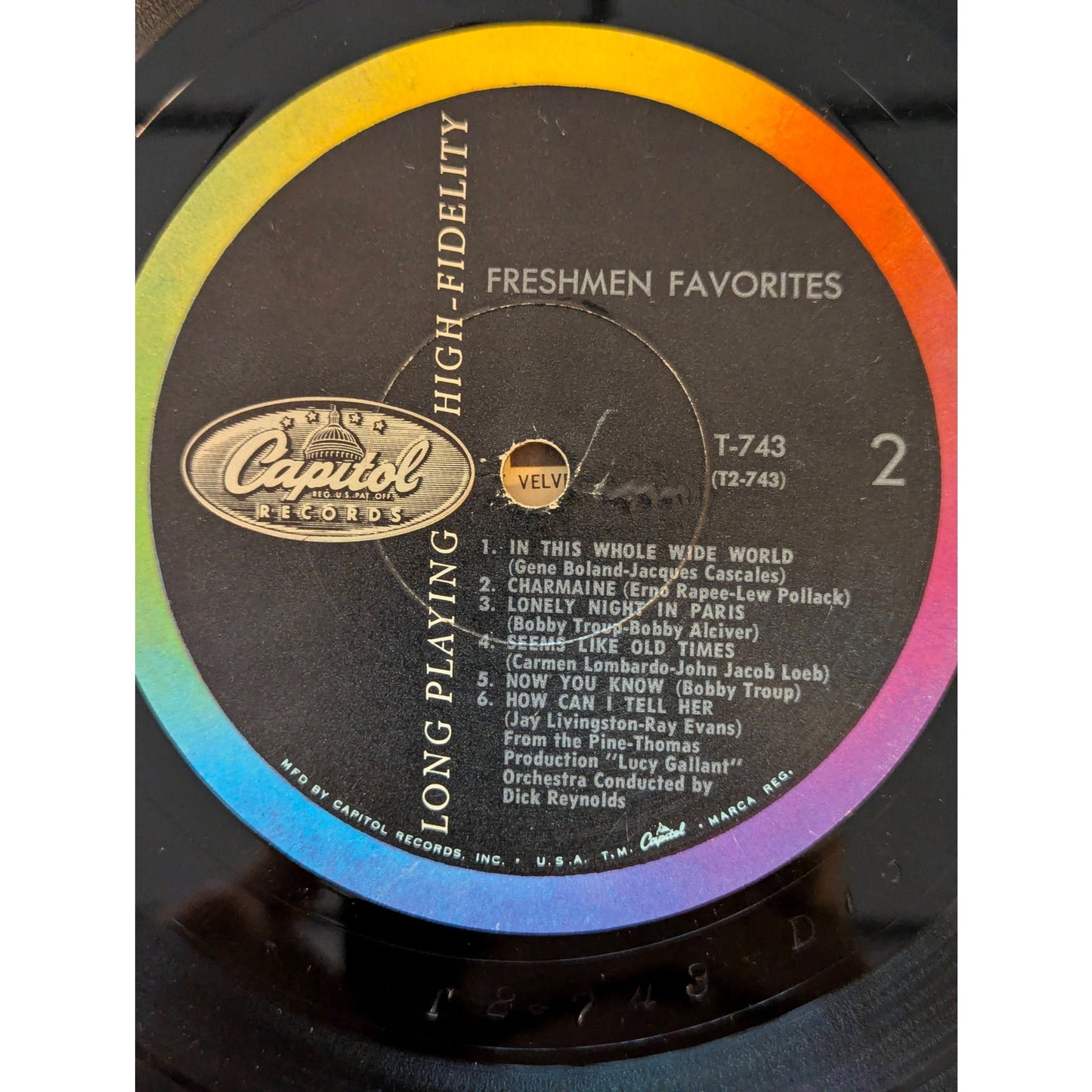 Vintage Freshmen Favorites The Four Freshmen Capitol T-743 Mono Vinyl LP