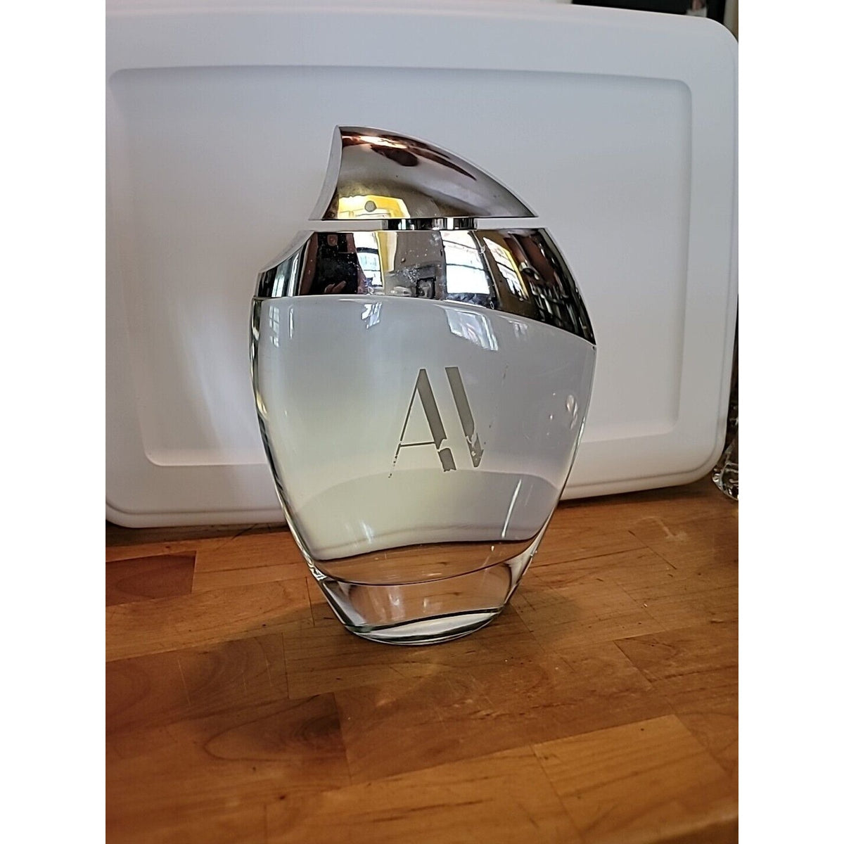 Vtg. AV Adrienne Vittadini Perfume Factice Store Display Dummy Bottle 12" Empty