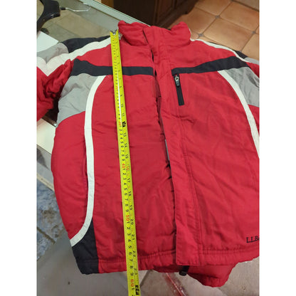 L.L. Bean Boys Size Large 14-16 Red Weatherproof Ski Jacket Winter Snowboarding
