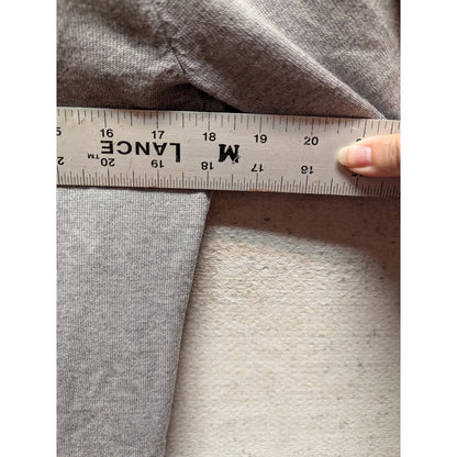 Magashoni Light Gray Long Cardigan duster Size Medium with pockets Open Front