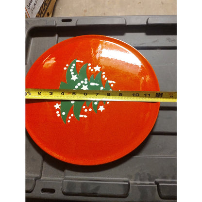 Waechtersbach Christmas Tree PLATTER SERVING 12" Red Green Holiday Porcelain