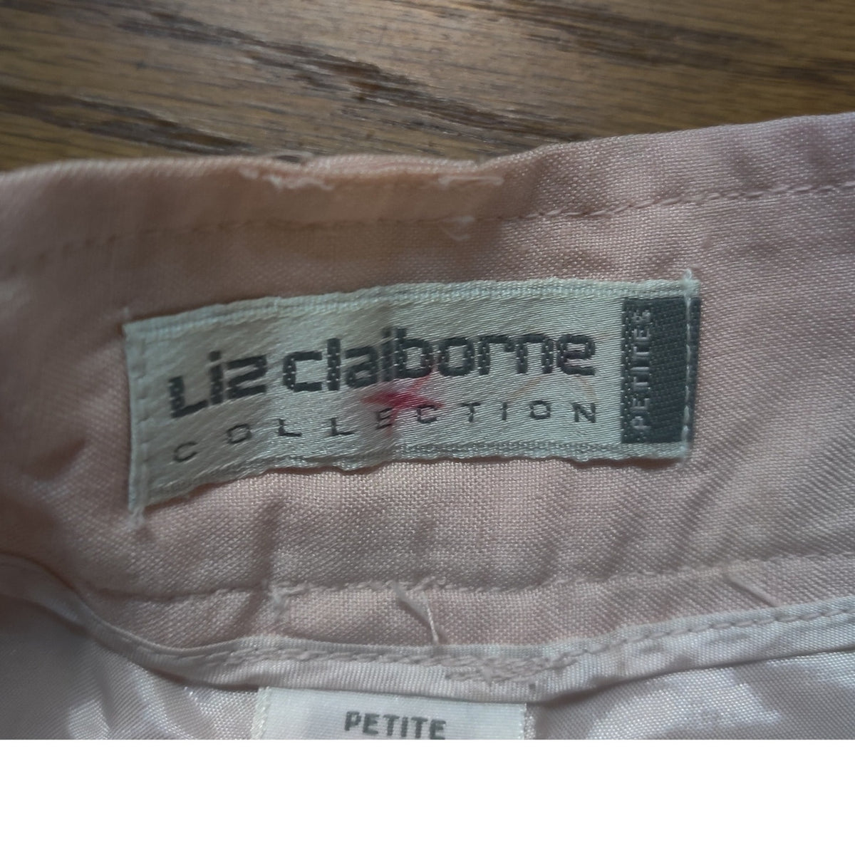 Vintage 90s Liz Claiborne Pink High Waisted Pleated Tapered Rayon Trousers 2P